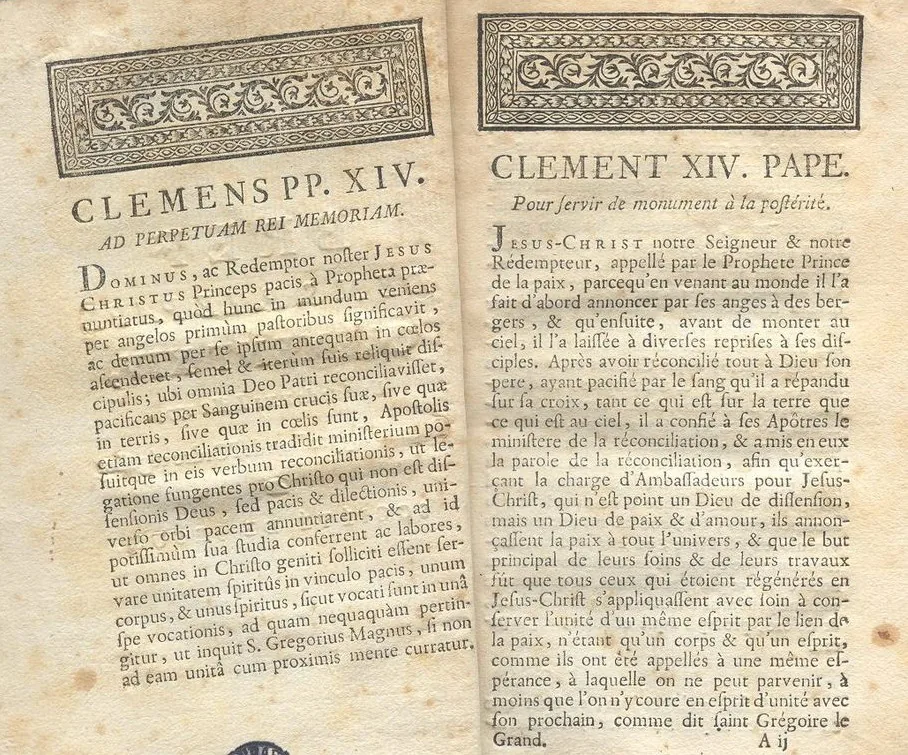 A supressão da Companhia de Jesus (1773)